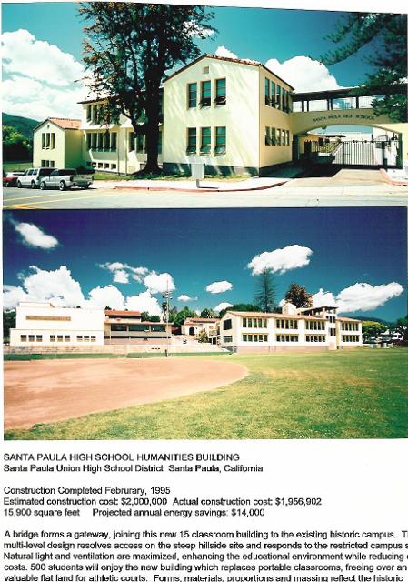 Santa Paula High School Humanities Building Information