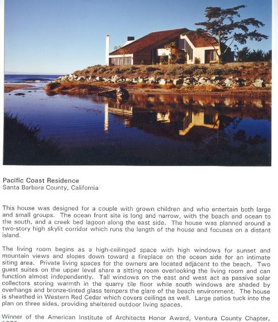 Pacific Coast Residence Information